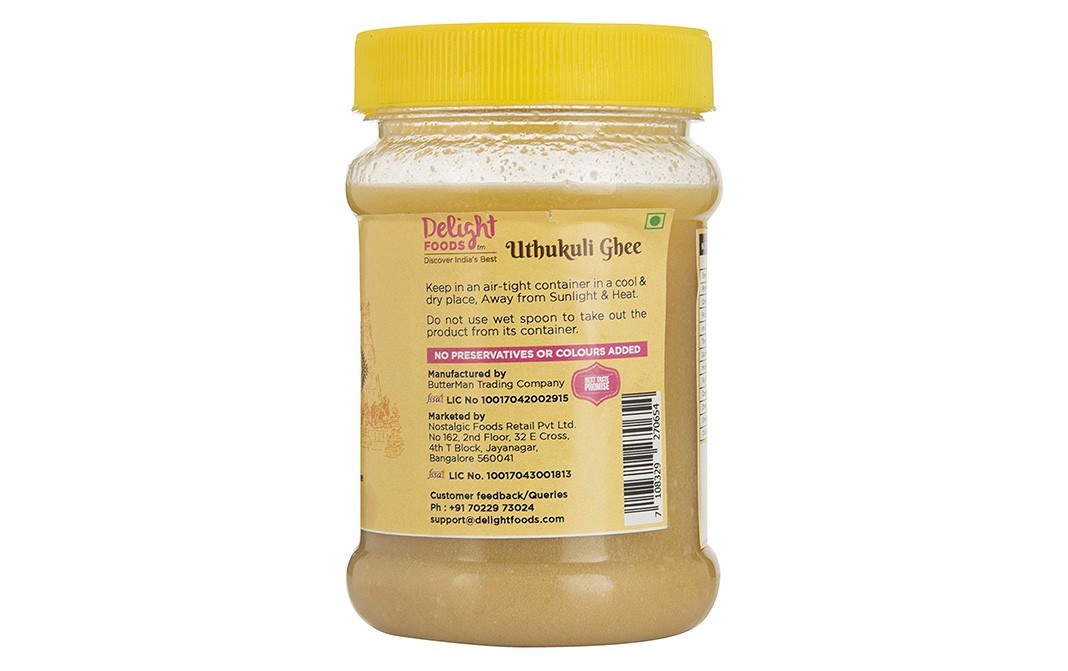 Delight Foods Uthukuli Cow Ghee    Jar  250 grams